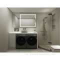 Cermin Terapung Matte Black Wall Mounted Bathroom Vanity